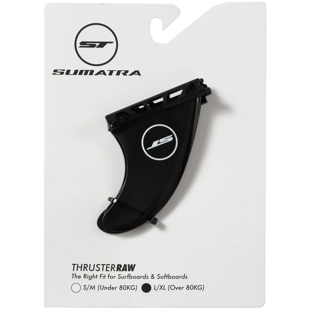 Safety Thruster Fins - Raw Set (Black)