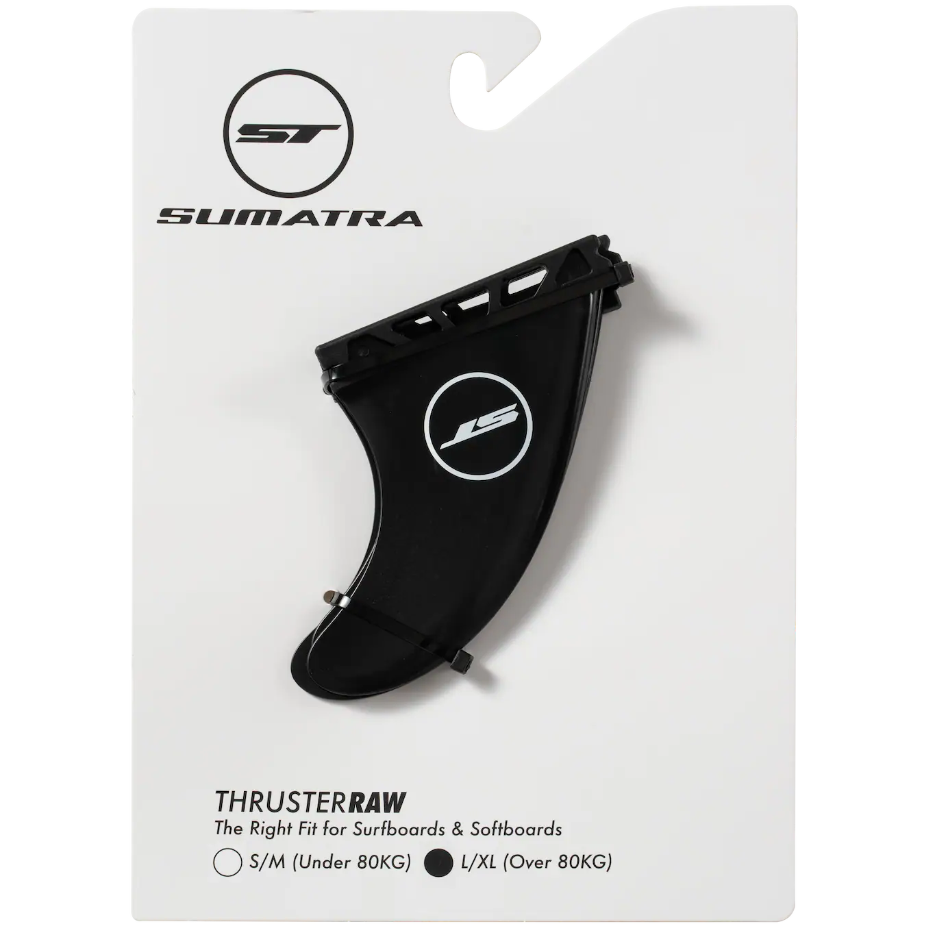 Safety Thruster Fins - Raw Set (Black)